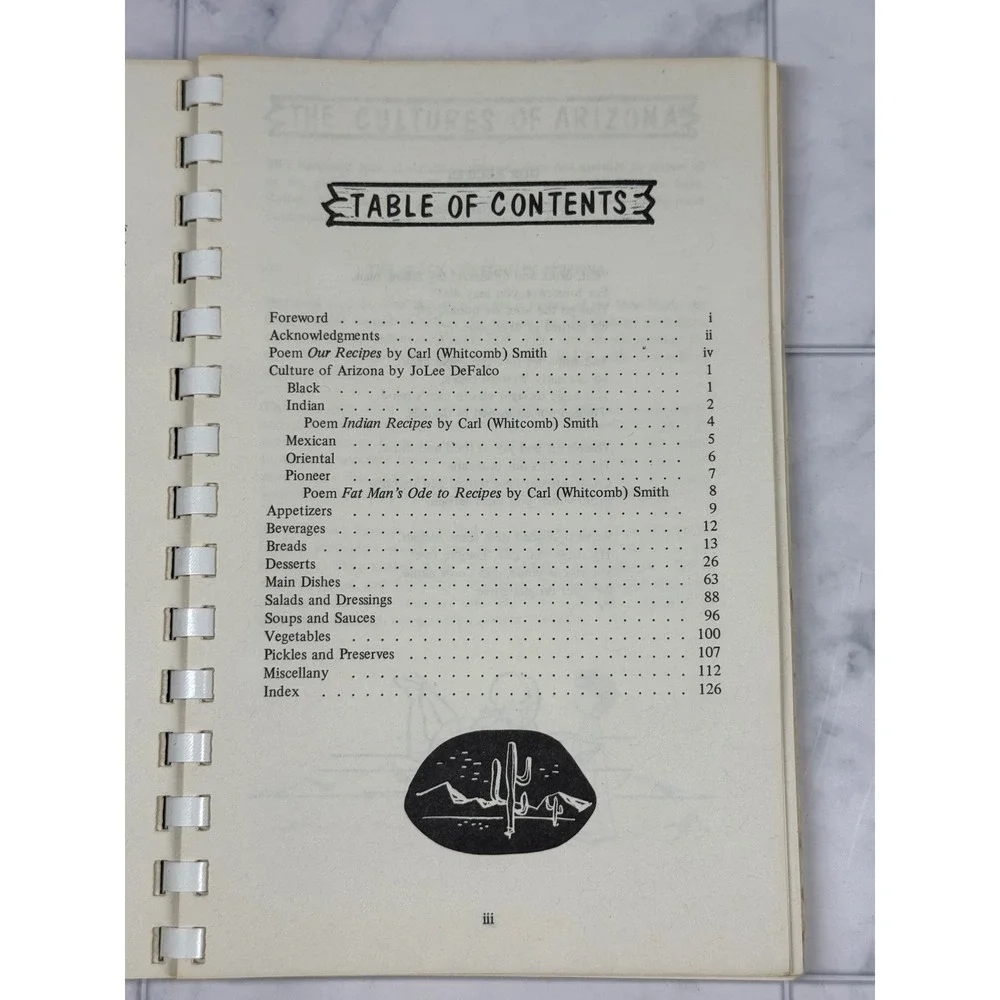 Arizona Living Through the Centuries 1976 Bicentennial Cookbook History Book